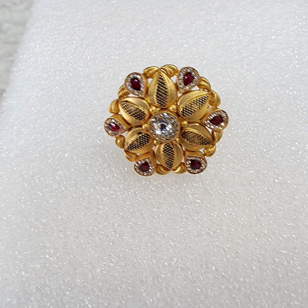 916 Gold Antique Jadtar Met Finishing Ring