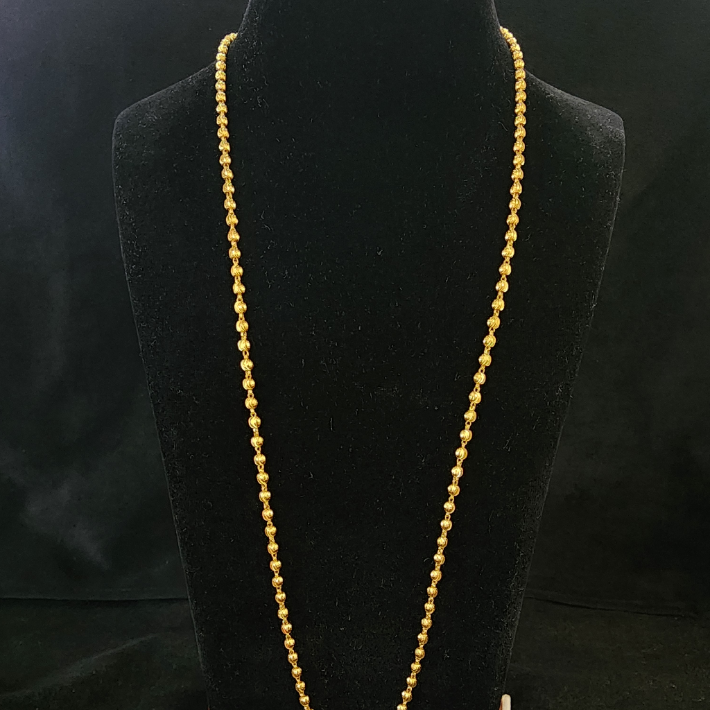 916 Gold Fancy Vartikal Kanthi Mala