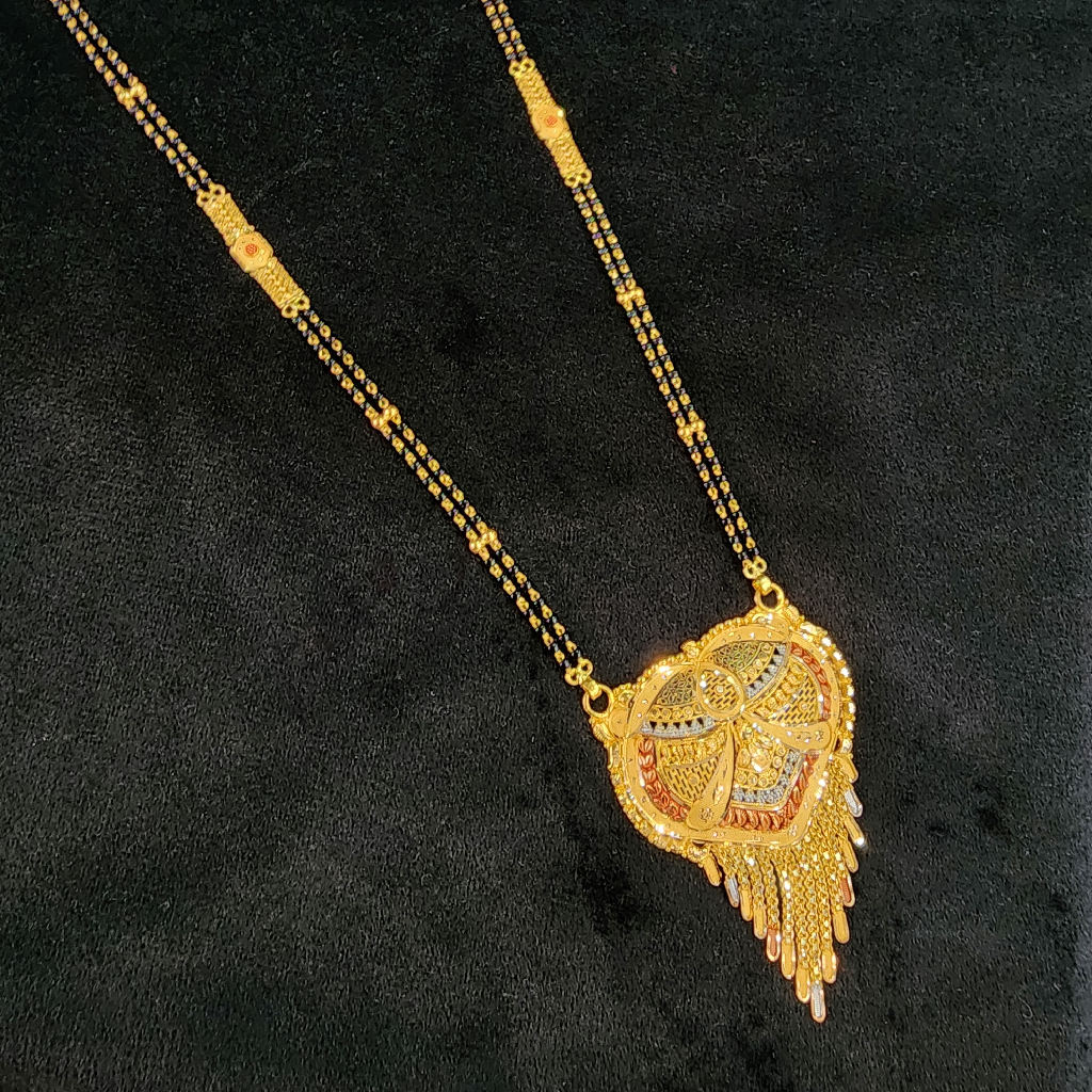 916 Gold Fancy Unique Kalkatti Work Long Magsutara