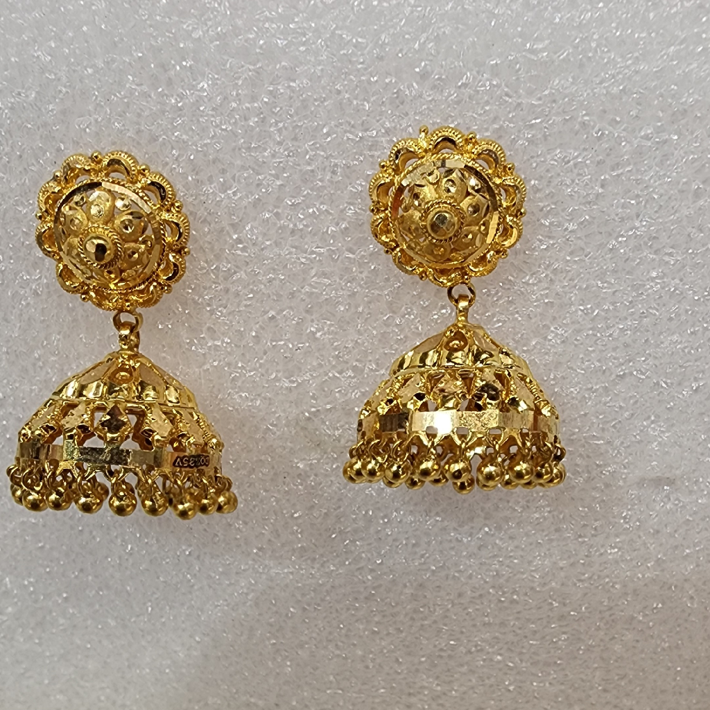 916 gold kalkatti work butti jummar