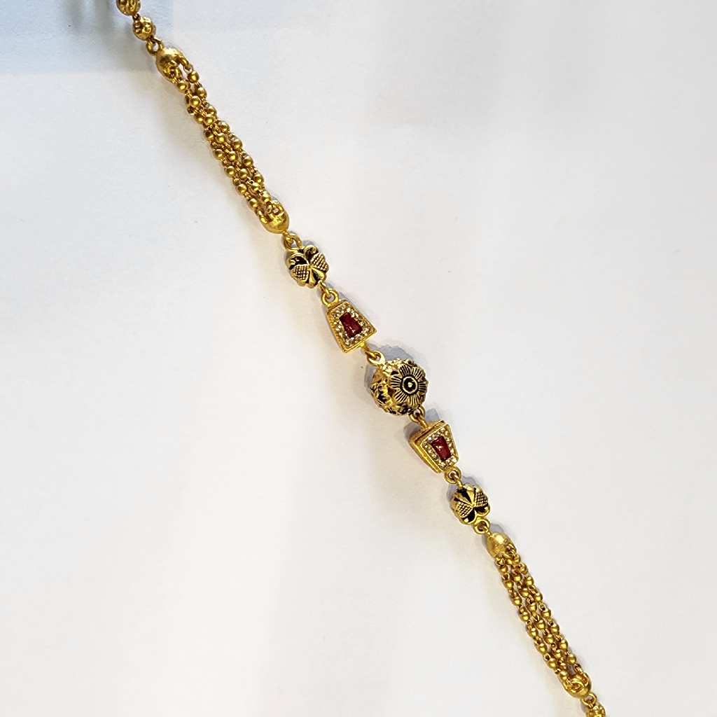 916 Gold Fancy Jadtare Swory Ladies Loose Bracelet