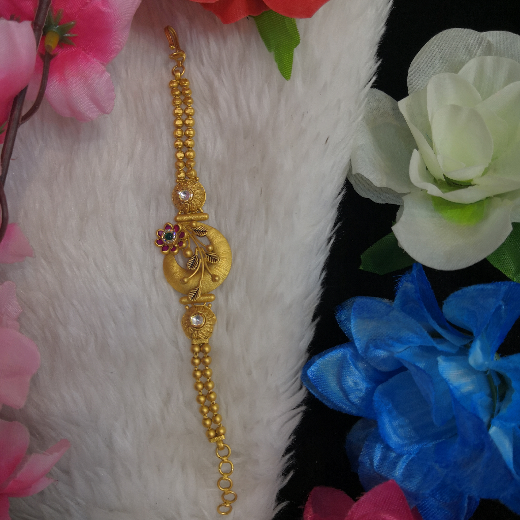 916 gold fancy sawaroxy diamond met finishing ladies loose bracelet