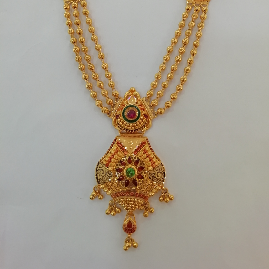 916 gold fancy yellow antique magmala