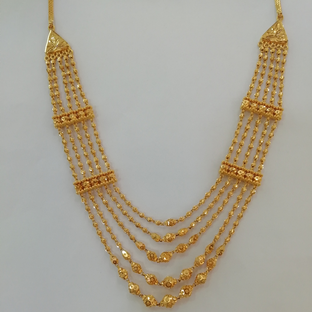 916 gold fancy vartikal design magmala
