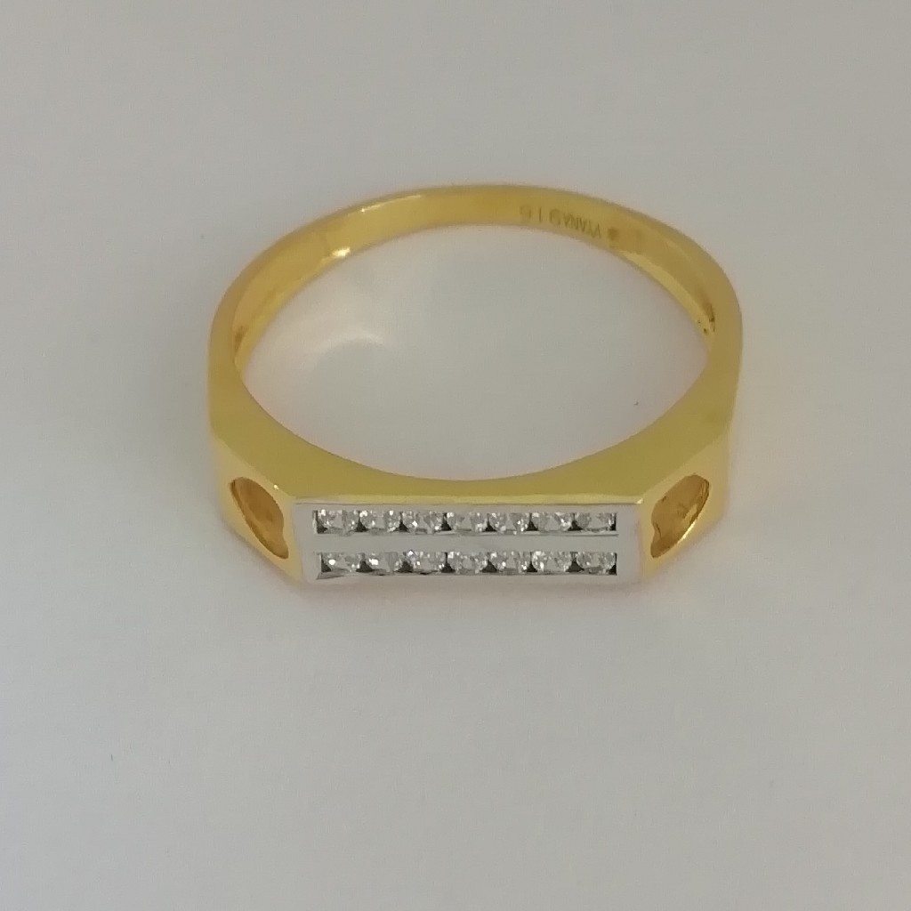 916 gold fancy diamond ladies ring