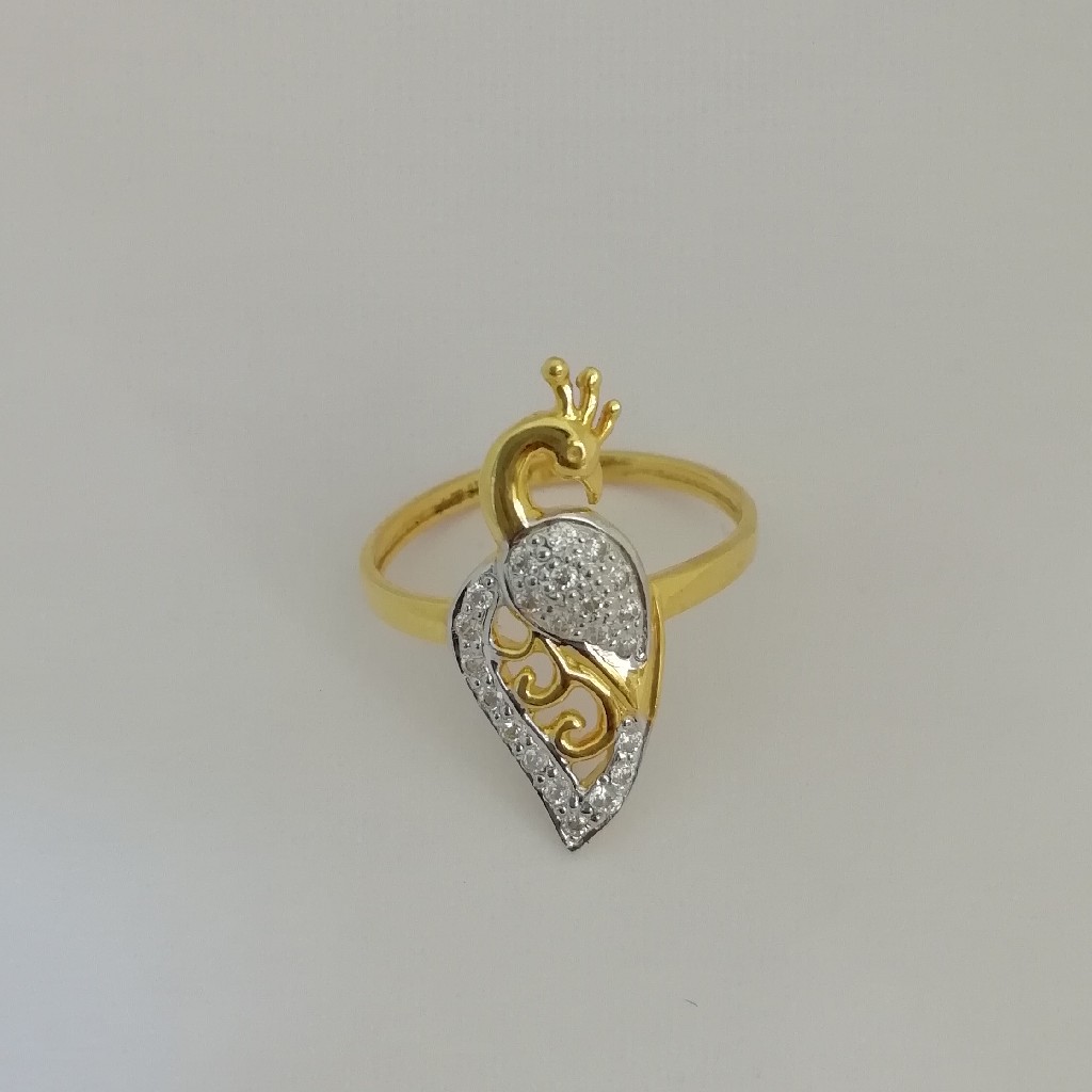916 gold picock collection fancy ladies ring