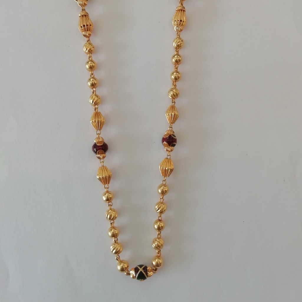 916 gold chaku para kanthi mala