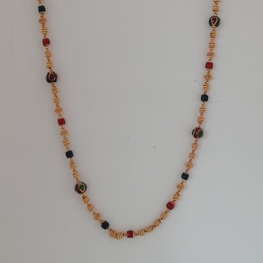 916 gold fancy mina work design chain