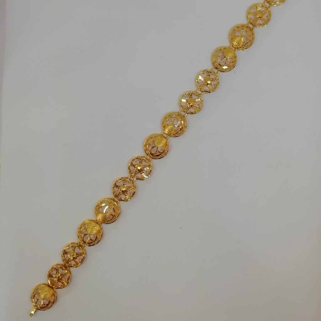 916 gold fancy ladies loose bracelet