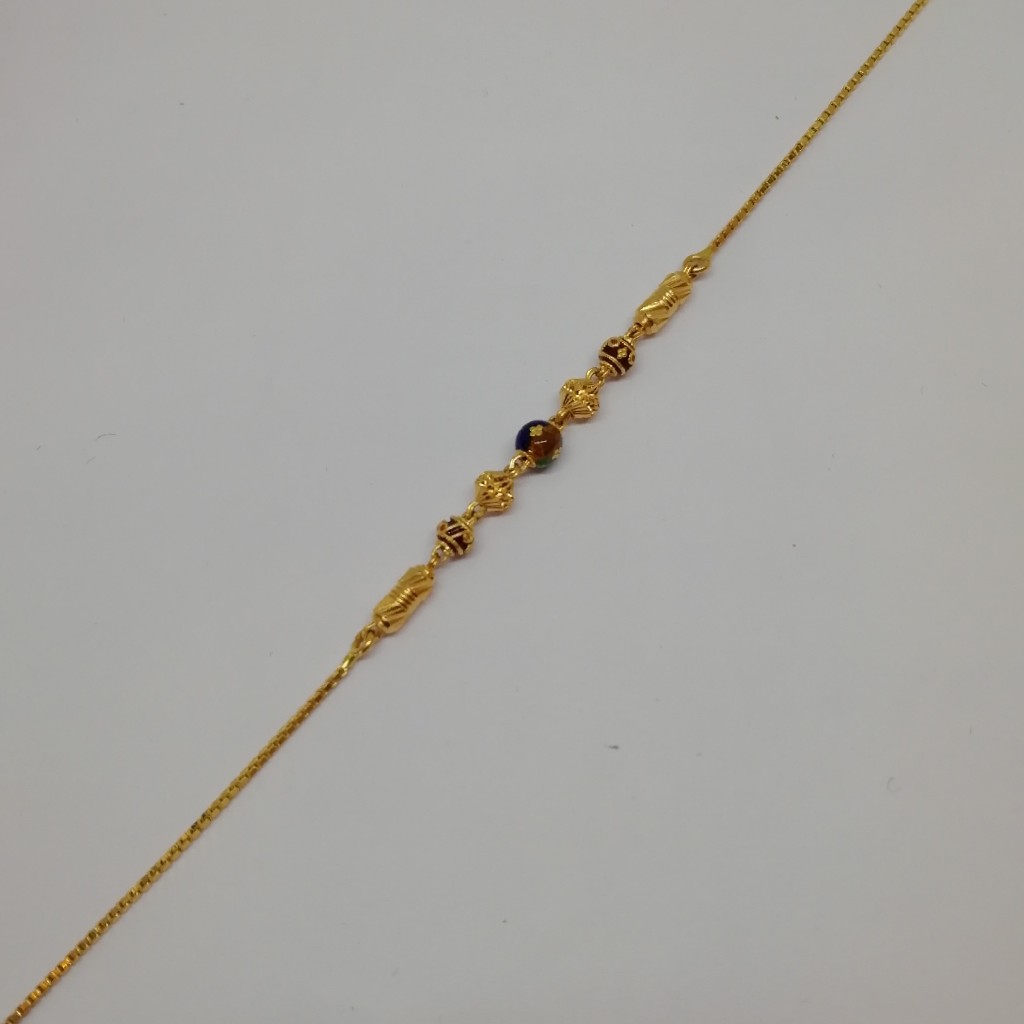 916 gold fancy meena work loose ladies bracelet