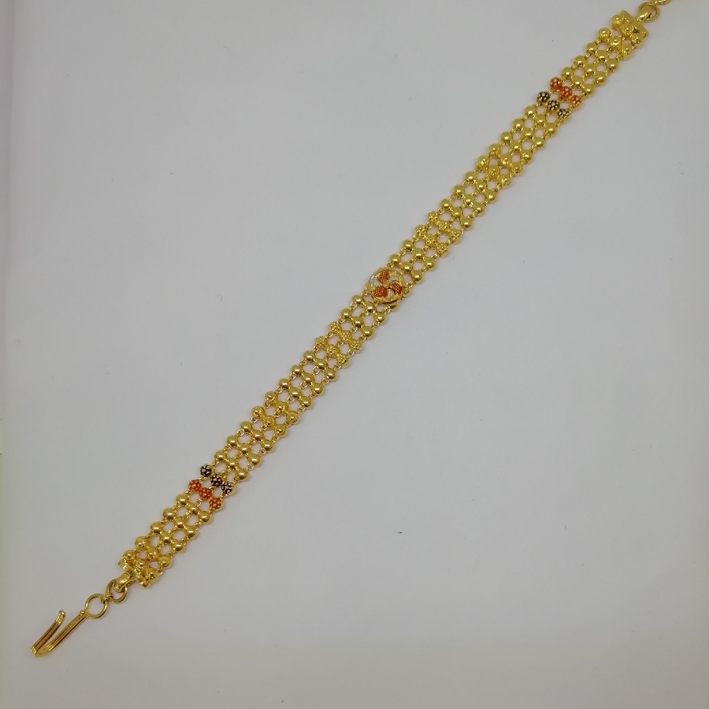 916 gold kalkati work loose ladies bracelet