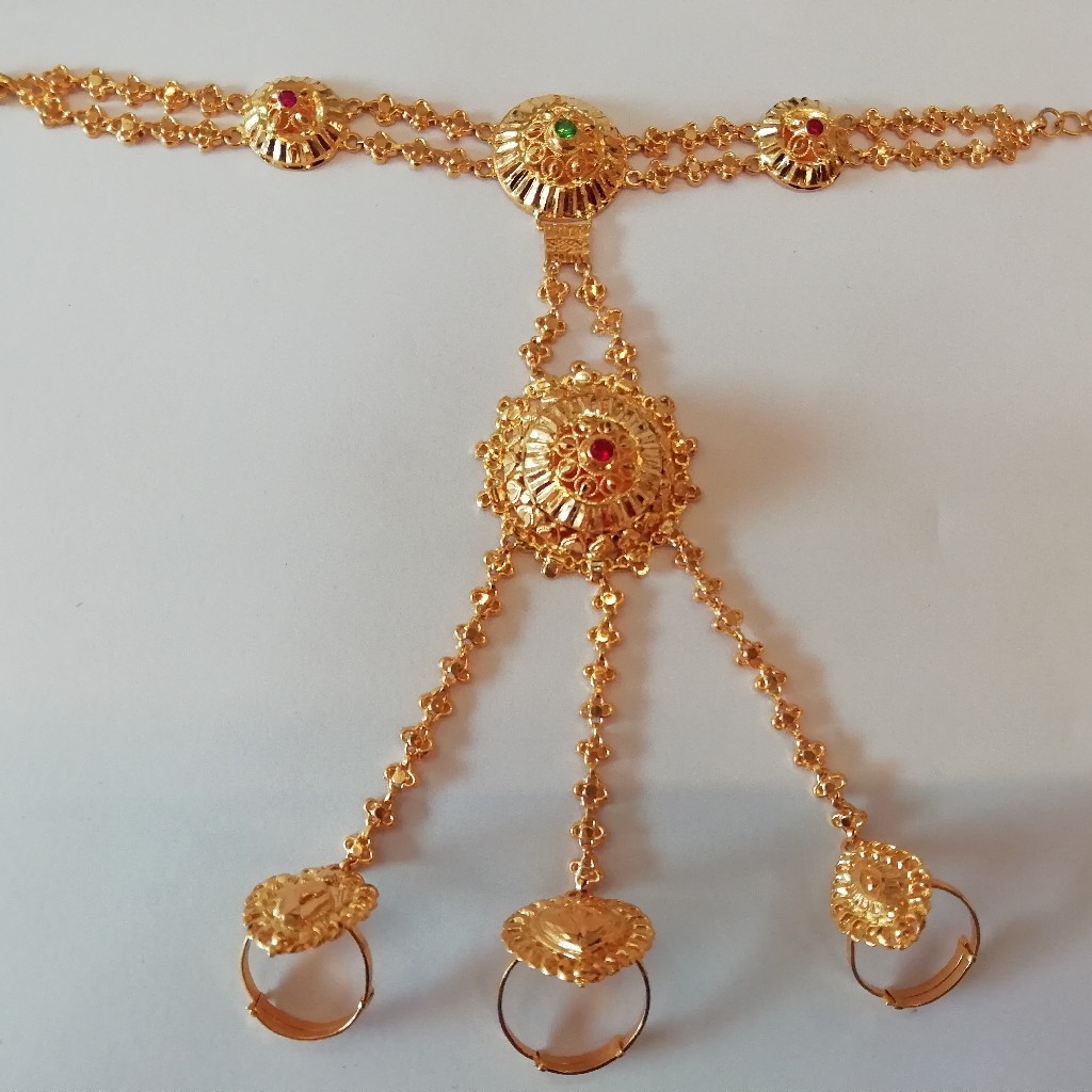 916 gold three fingers fancy hath pocha