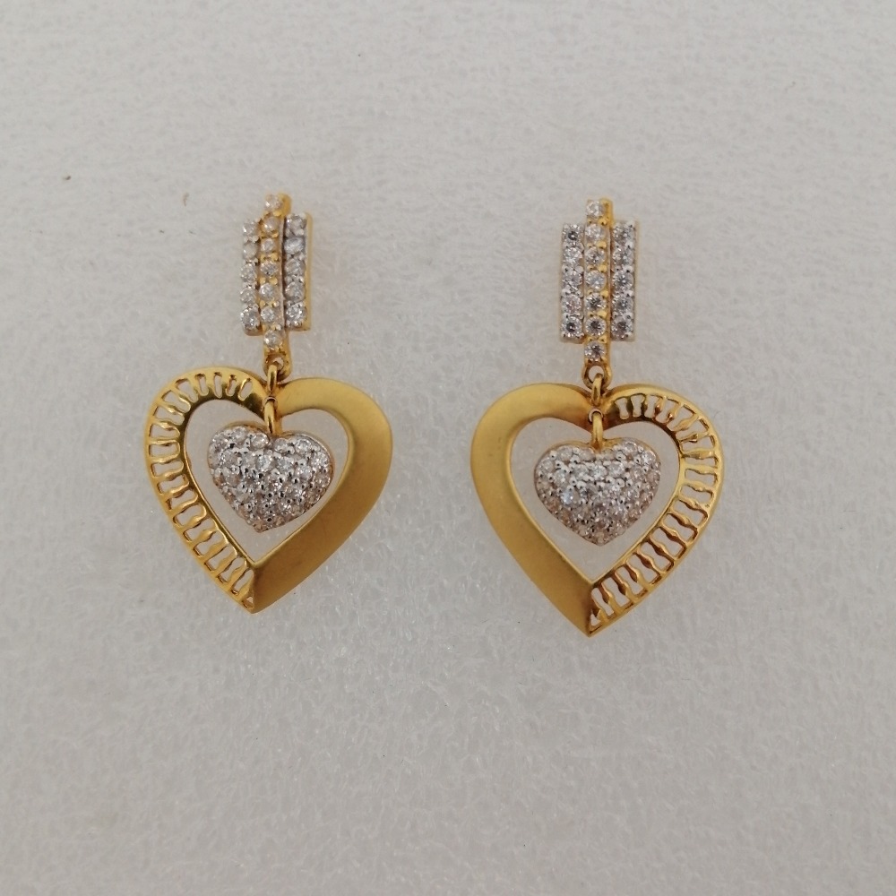 916 Gold Heart Shape Earring VG-07