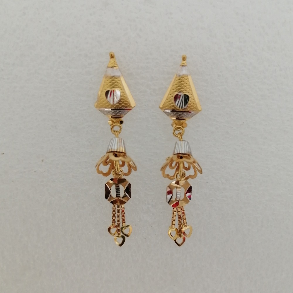 916 Gold Fancy Latkan Earring VG-06