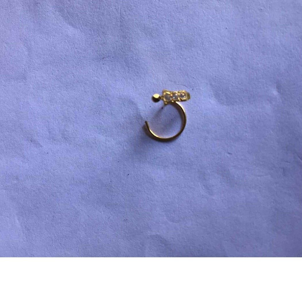 18K / 750 Gold Handmade Indian Diamond Nosepin