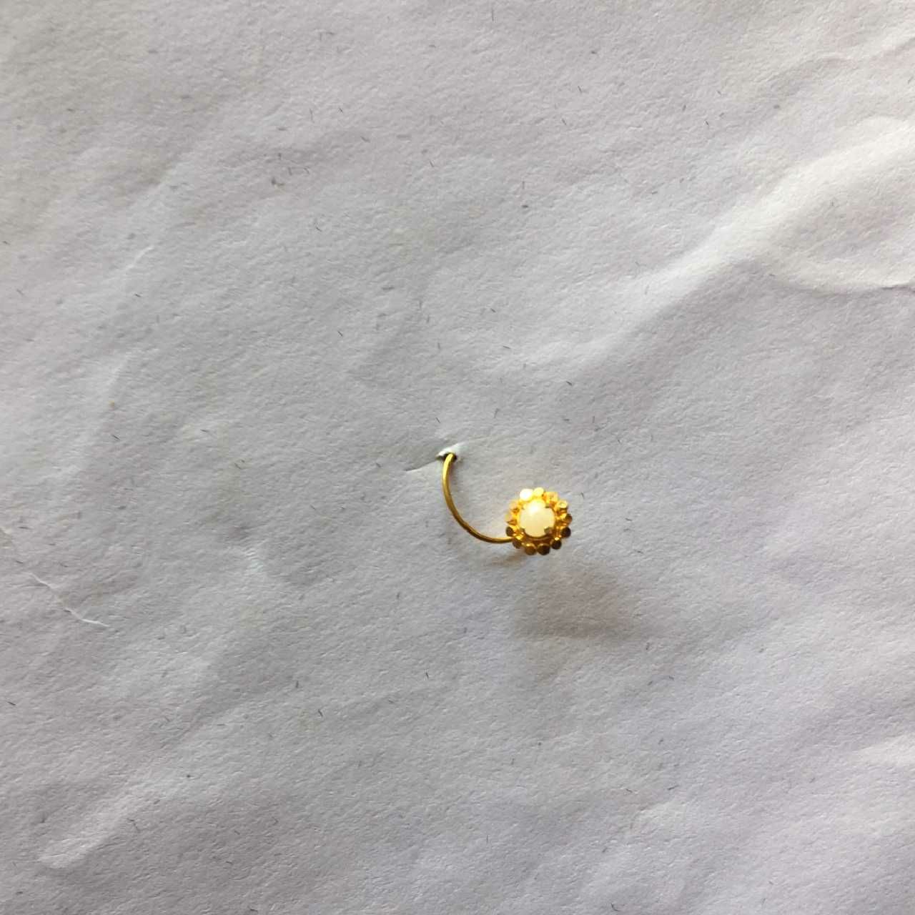 18K Hand-Crafted Gold Nosepin