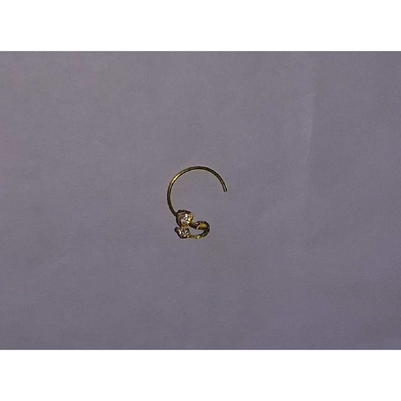 18KT Yellow Gold Ladies Fancy Nose Pin