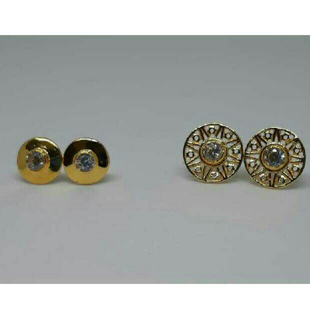 916 gold Delicate fancy ear tops