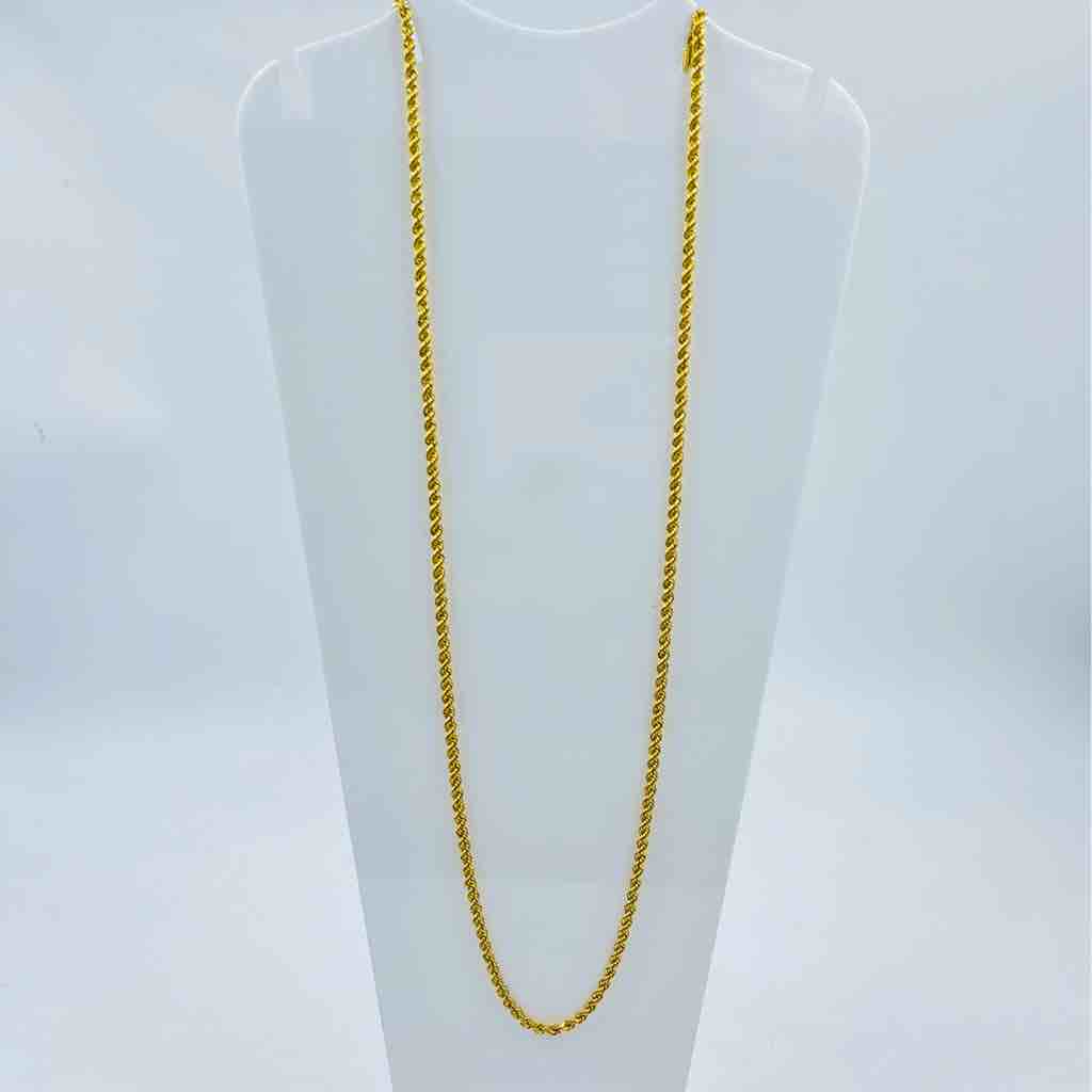 916 Gold Handmade Rope Design Chain