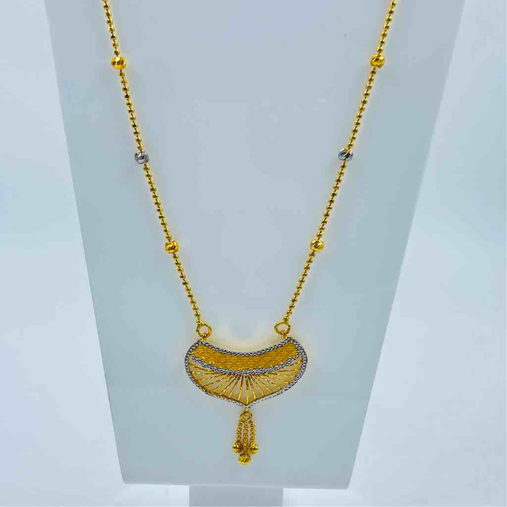916 Gold Classic Disign Antique Girls Necklace