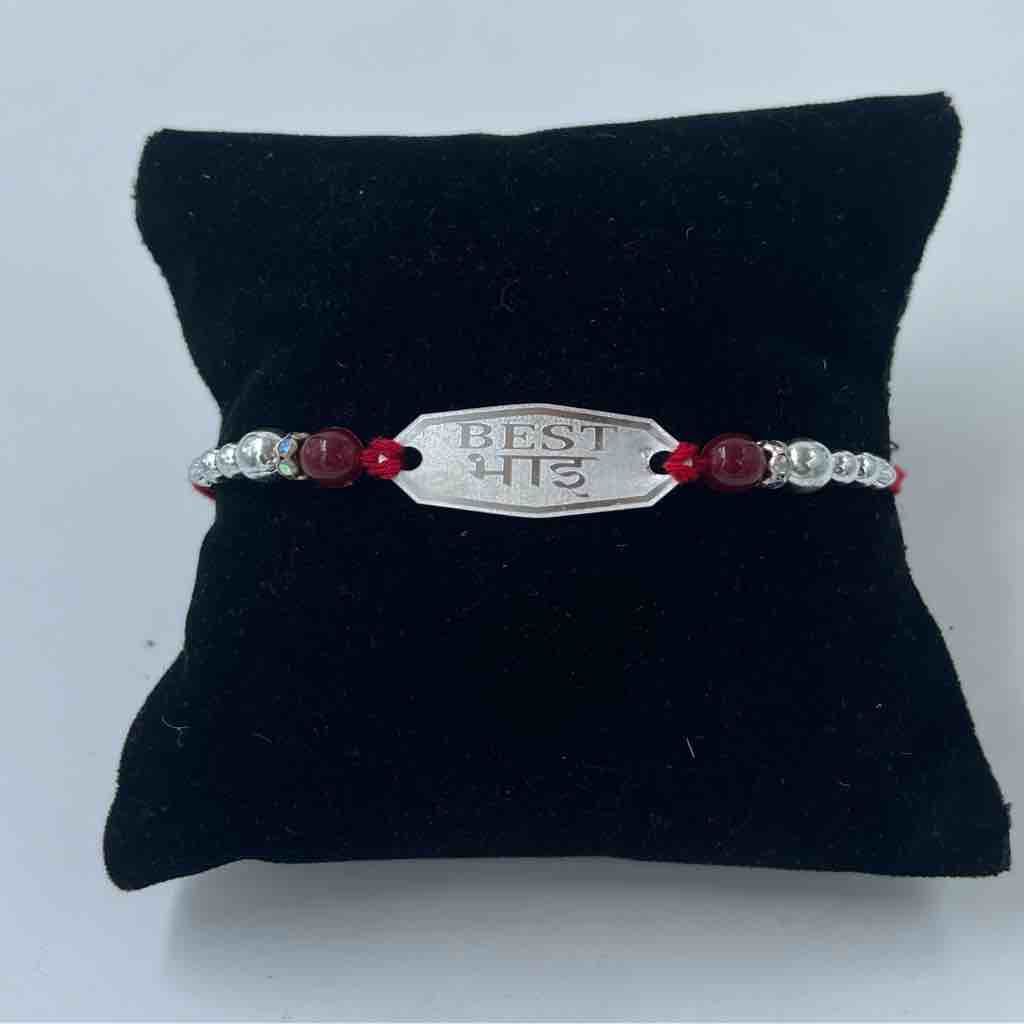 999 Silver Best Bhai Pendant Rakhi