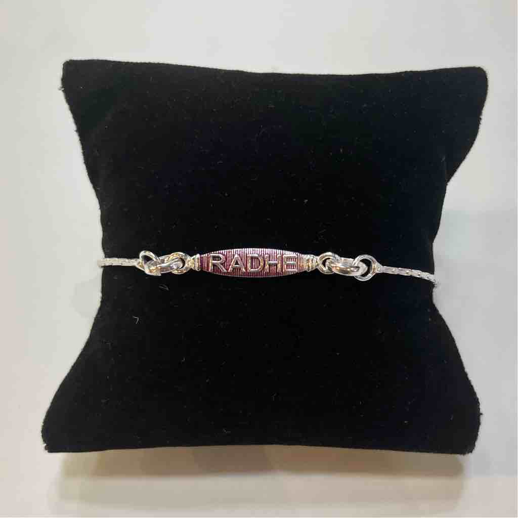 Silver radhe ???? design pendant rakhi