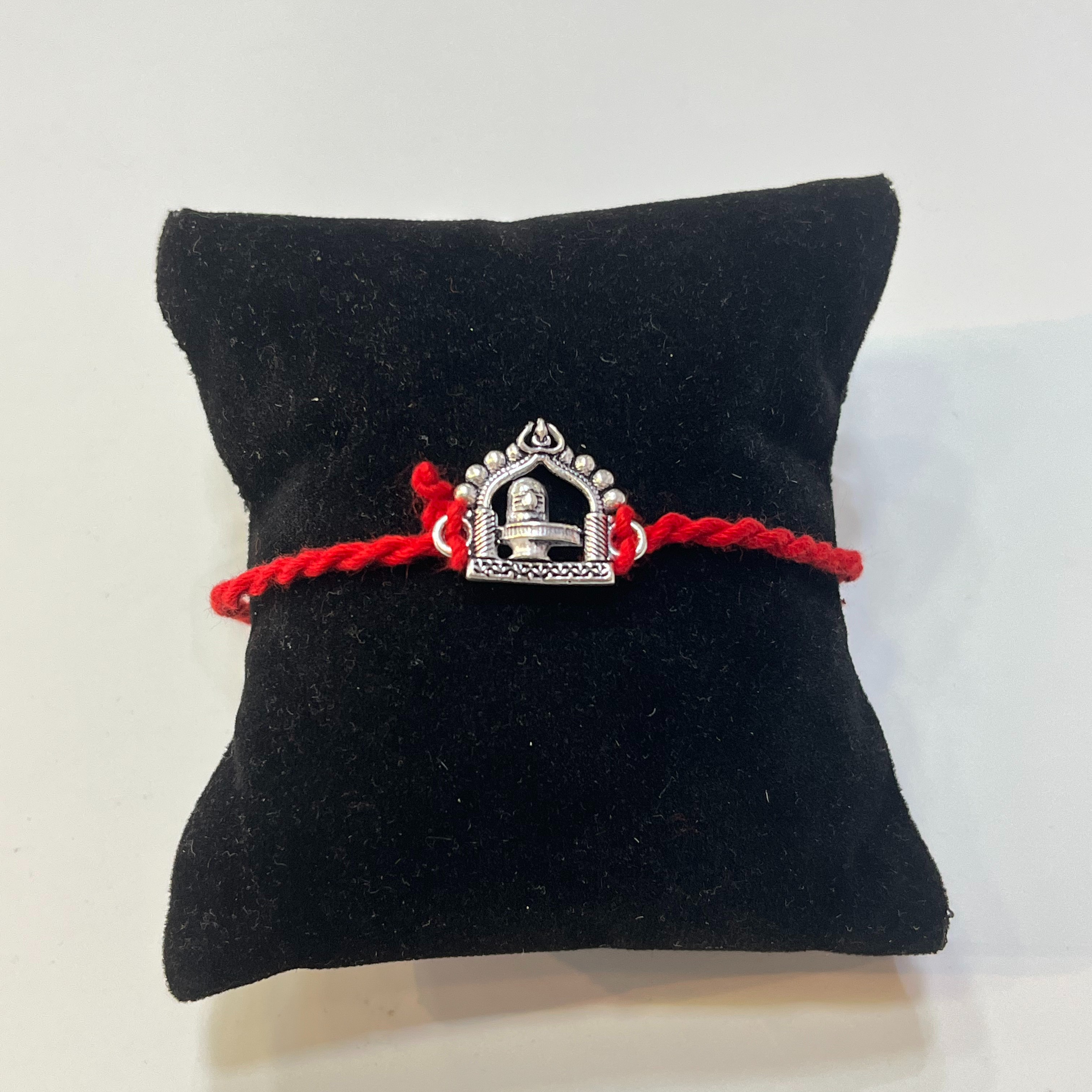 925 silver fancy shivling rakhi