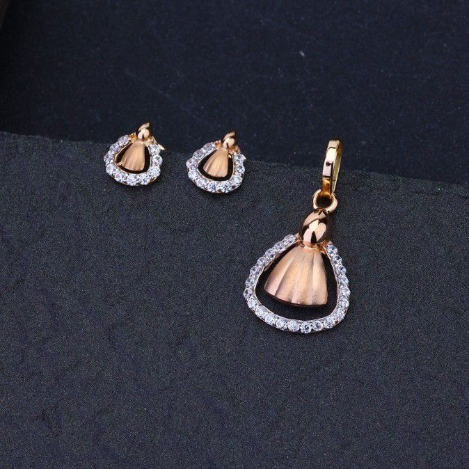 18kt Rose Gold New Disign Pendants Set
