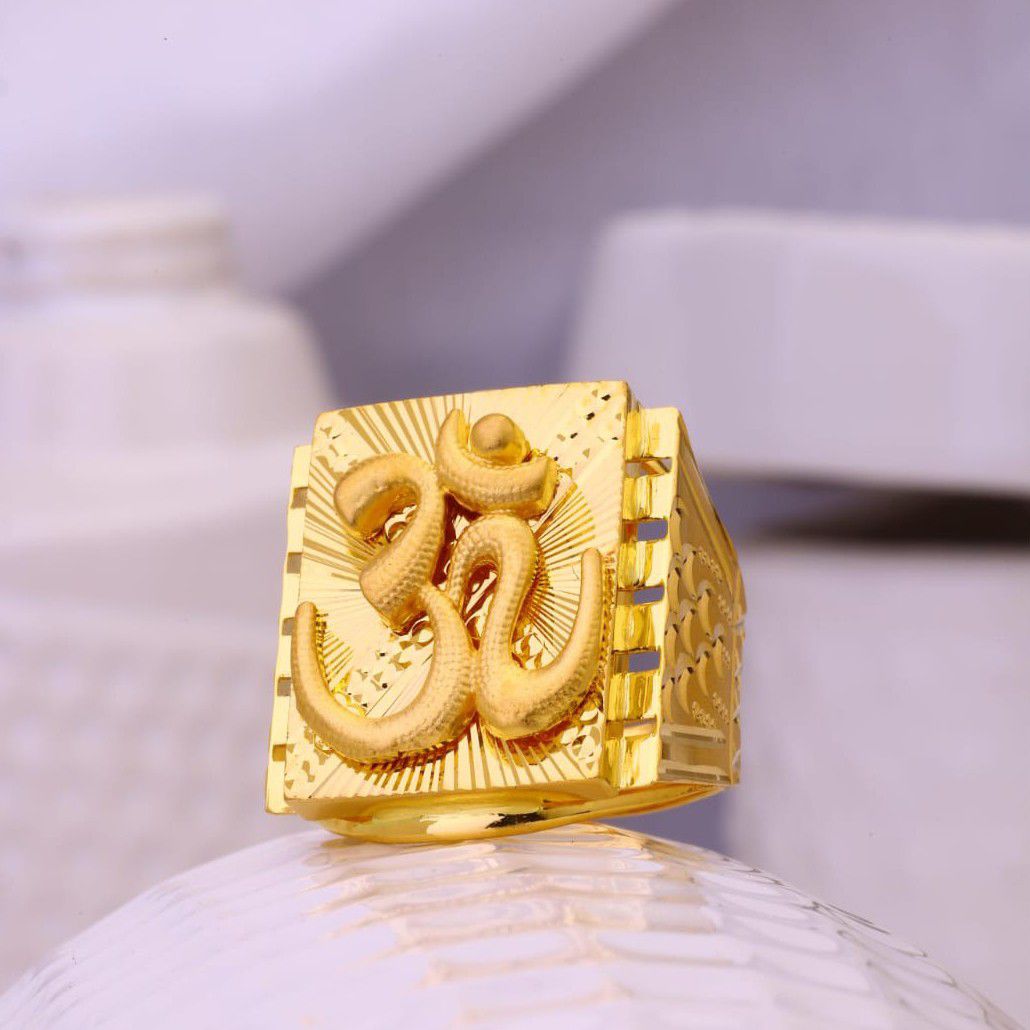 916 gold om gents new design ring