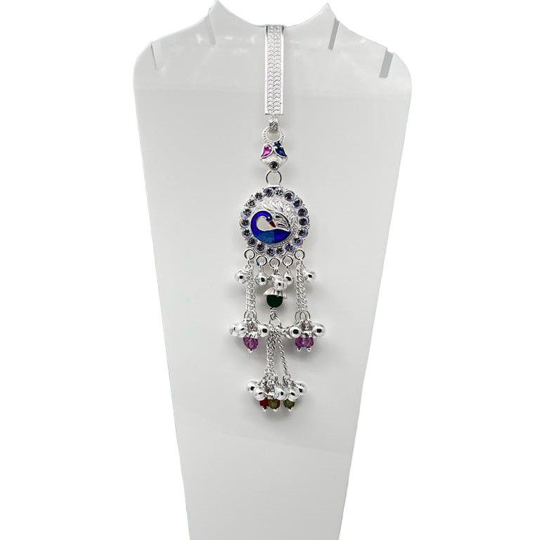 Silver bombay fancy light weight design waist keychain juda