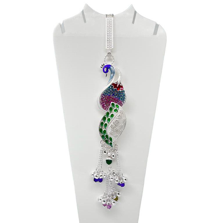 Silver Bombay Fancy Big Peacock Design Juda