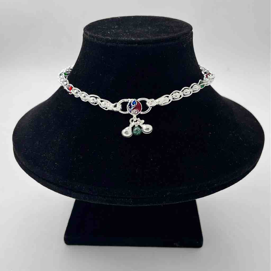 Silver Bombey Fancy Shalang Manka Anklets