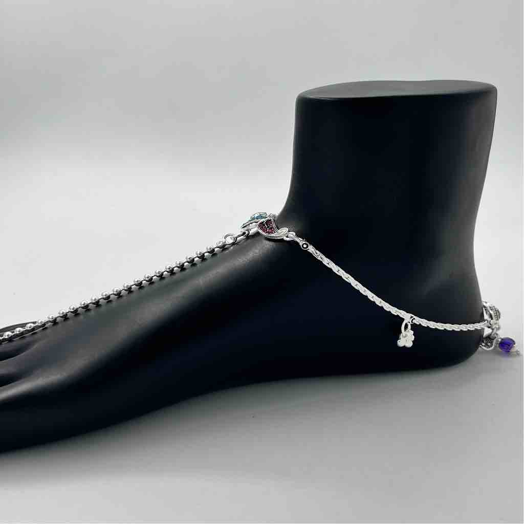 Silver Fancy Panja Payal