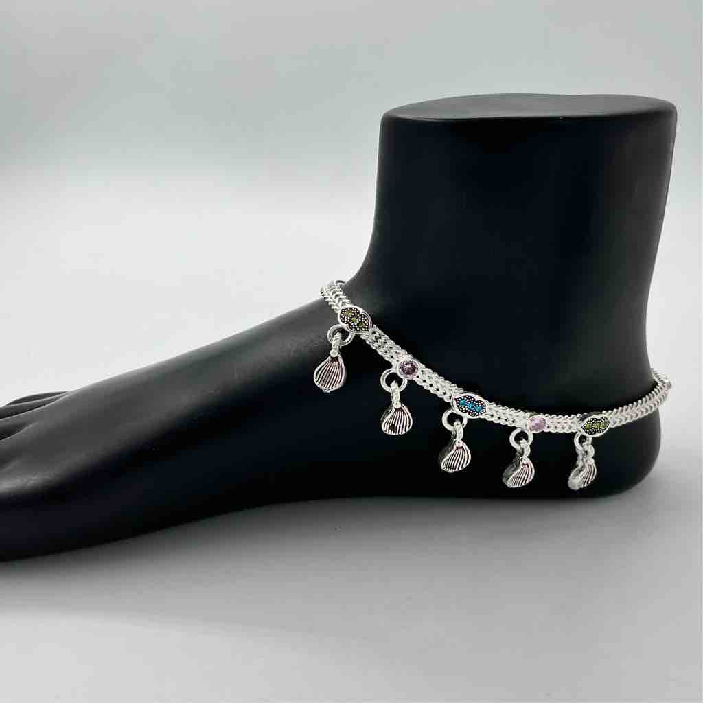Silver Bombey Fancy Heavy Design Payal