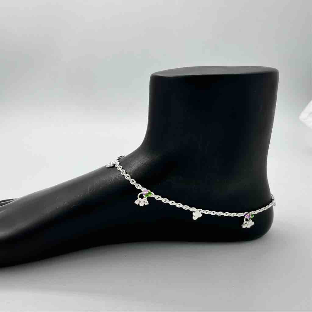 Silver Kismat Fancy Design Payal