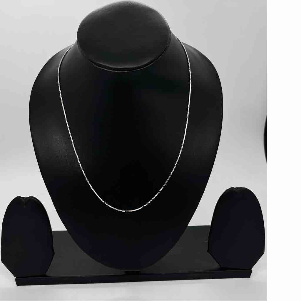 925 Sterling Silver Ladies Light Machine Design Chain