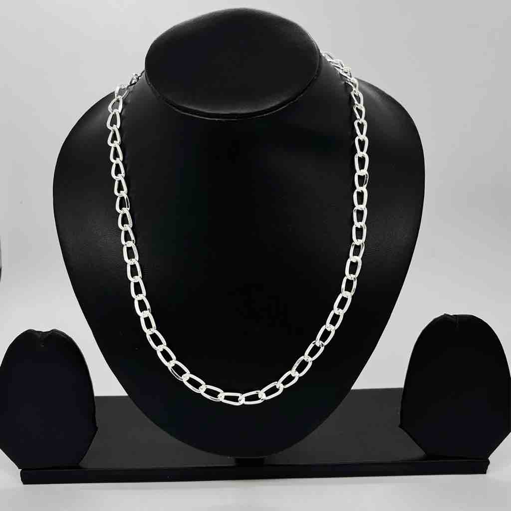 925 Sterling Silver Gents Indo Italiyan Design Chain