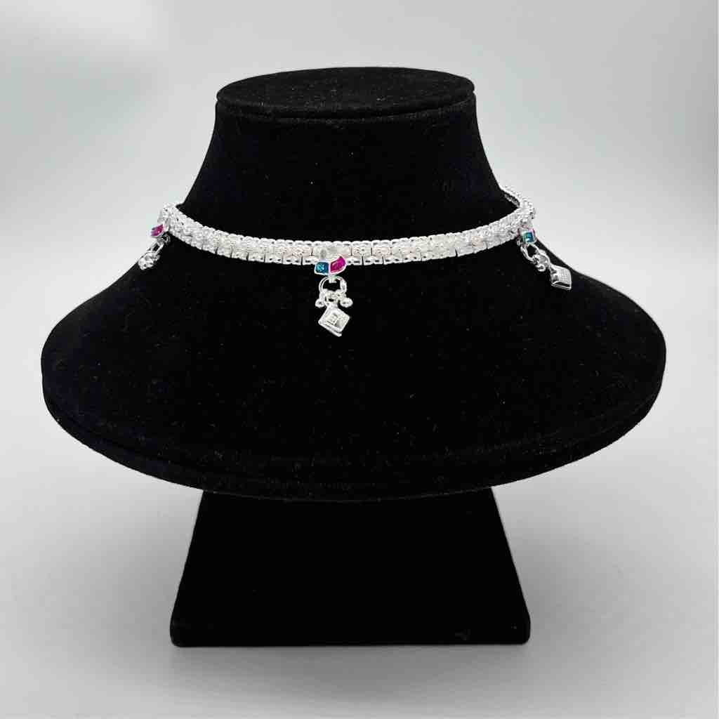 Silver Kismat Fancy Single Line Light Weight Payal