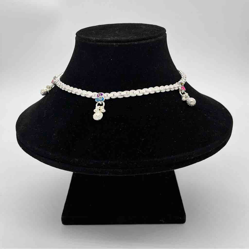 Silver Kismat Fancy Anklets