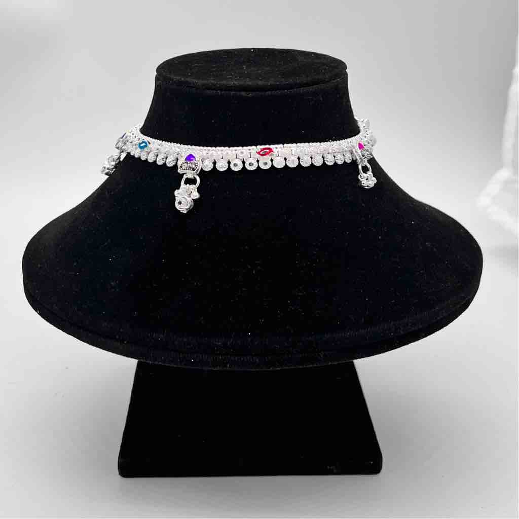 Silver Kismat Fancy Single Line Dal Design Payal