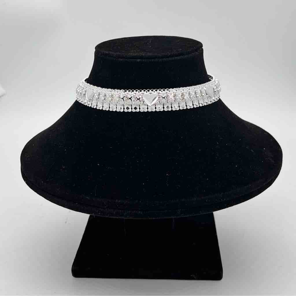 Silver Kismat Three Line Patta Design Payal