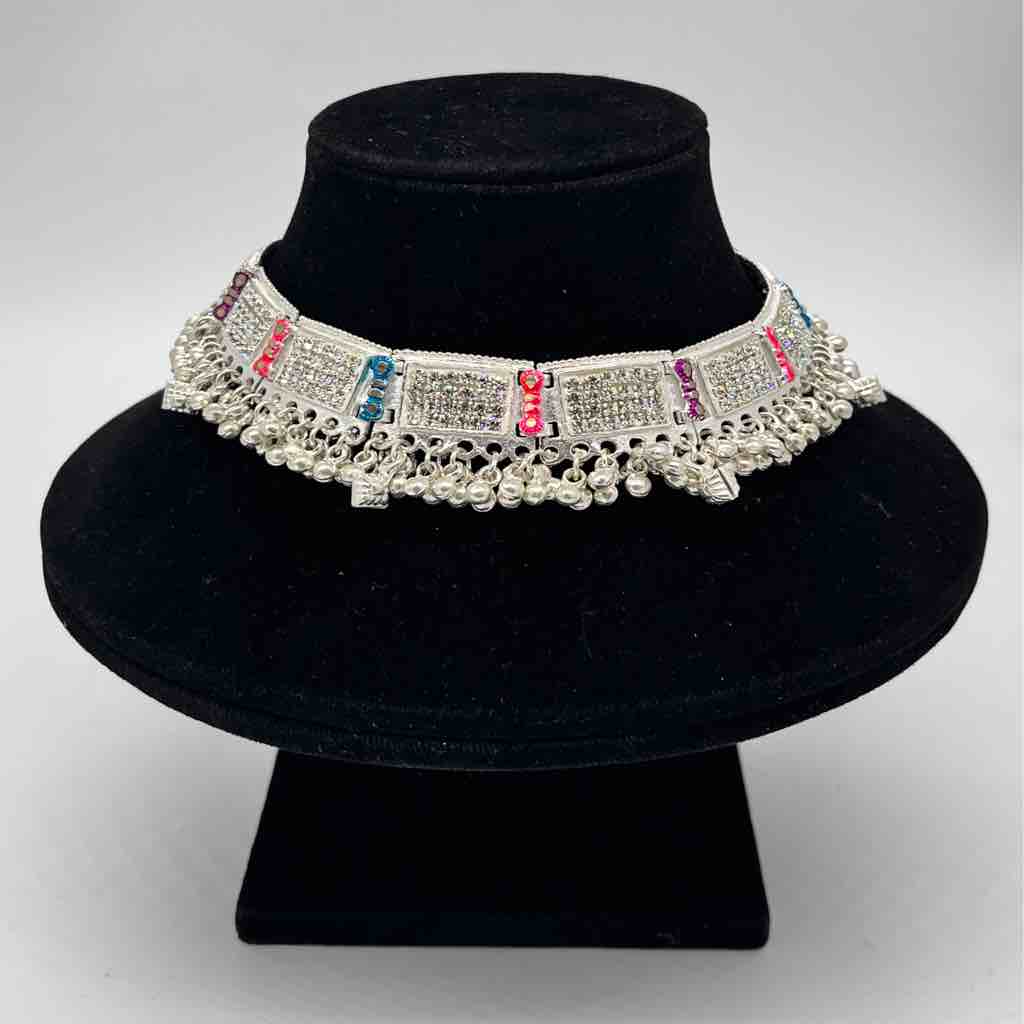 Silver Bombay Fancy Design Anklets