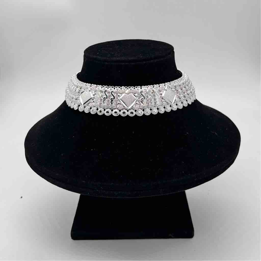 Silver Kismat Fancy Patta Design Payal