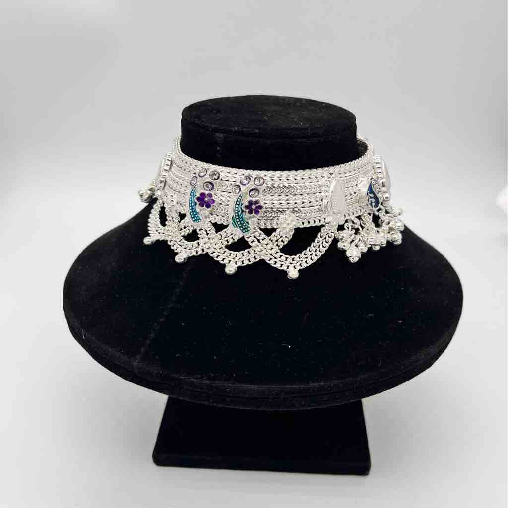 Silver Fancy Heavy Ahmdabadi Design Payal