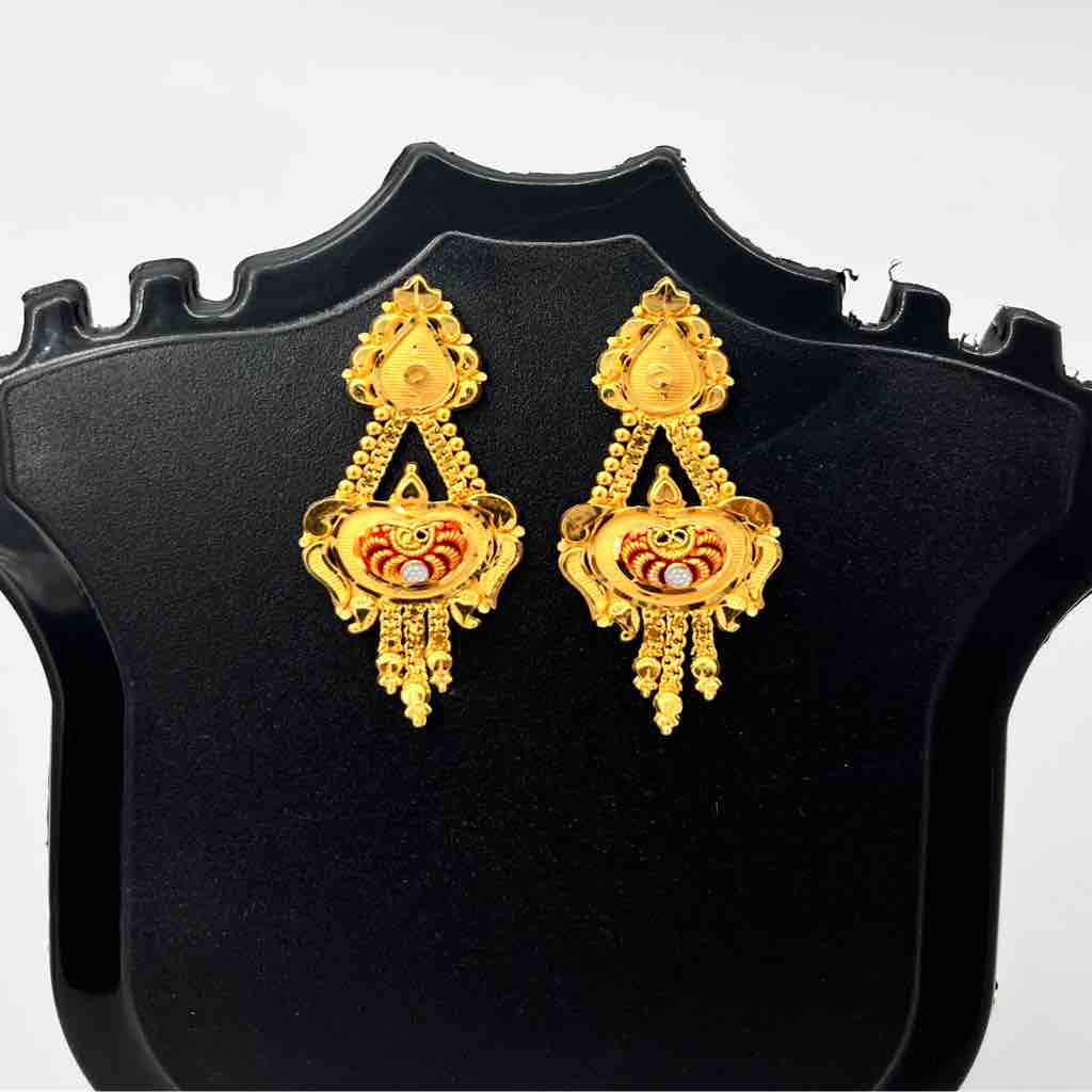916 Gold Fancy Set Earrings