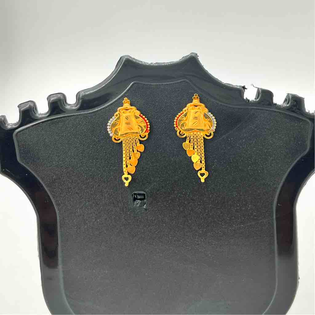916 Gold Classic China Design Earrings