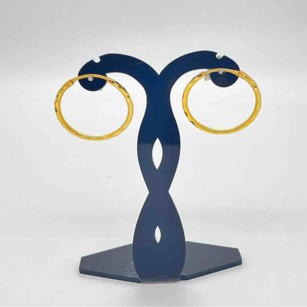 916 Gold Simple Design Earrings