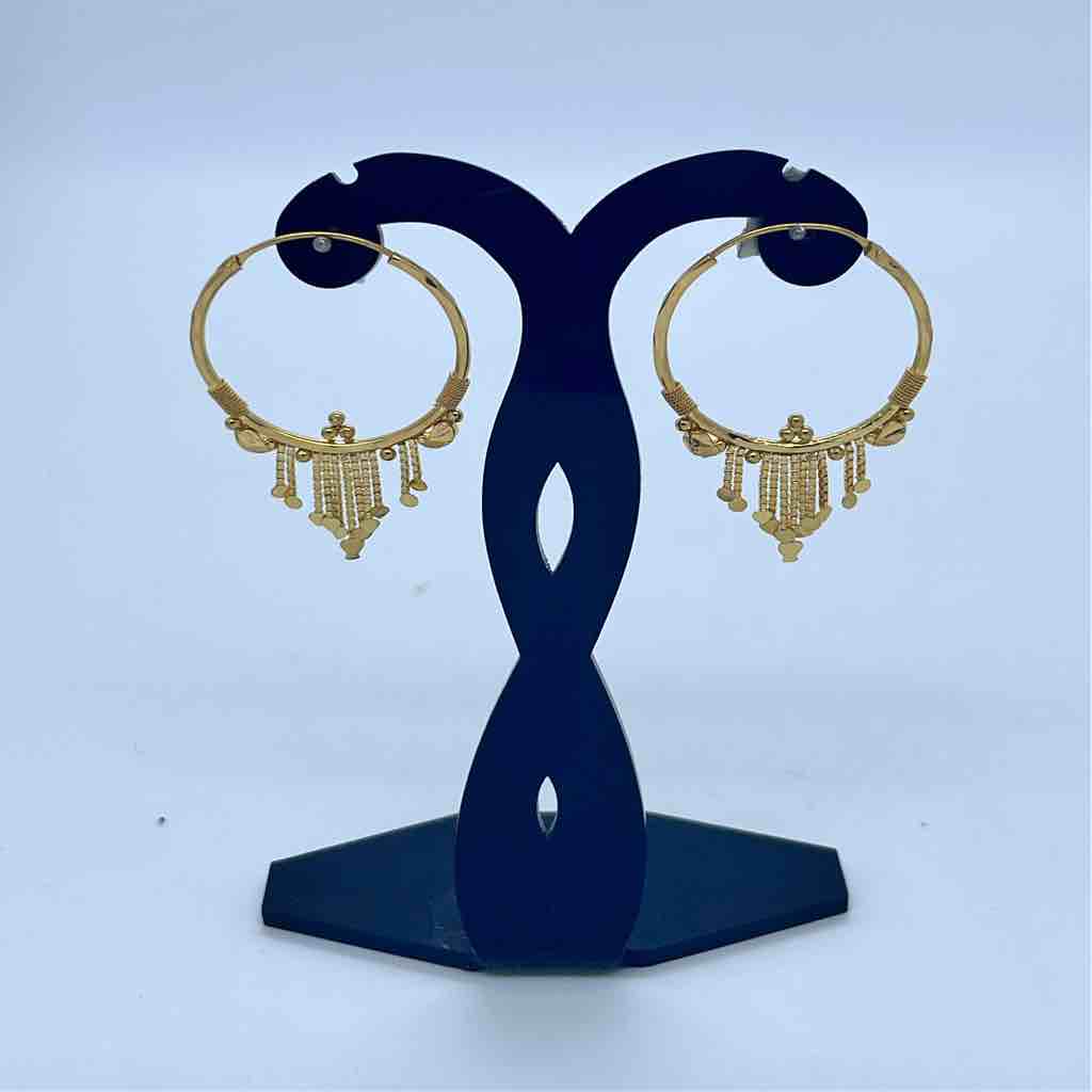 916 Gold Fancy Earrings