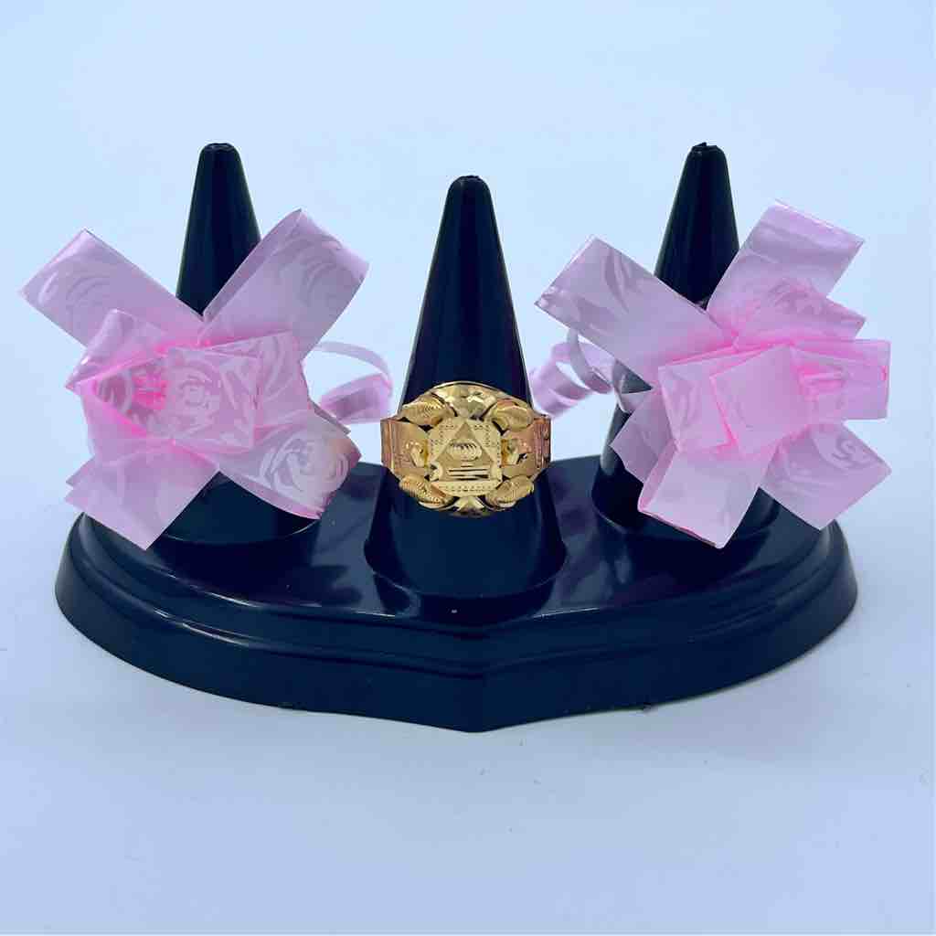 916 Gold Light Weight Design Ring