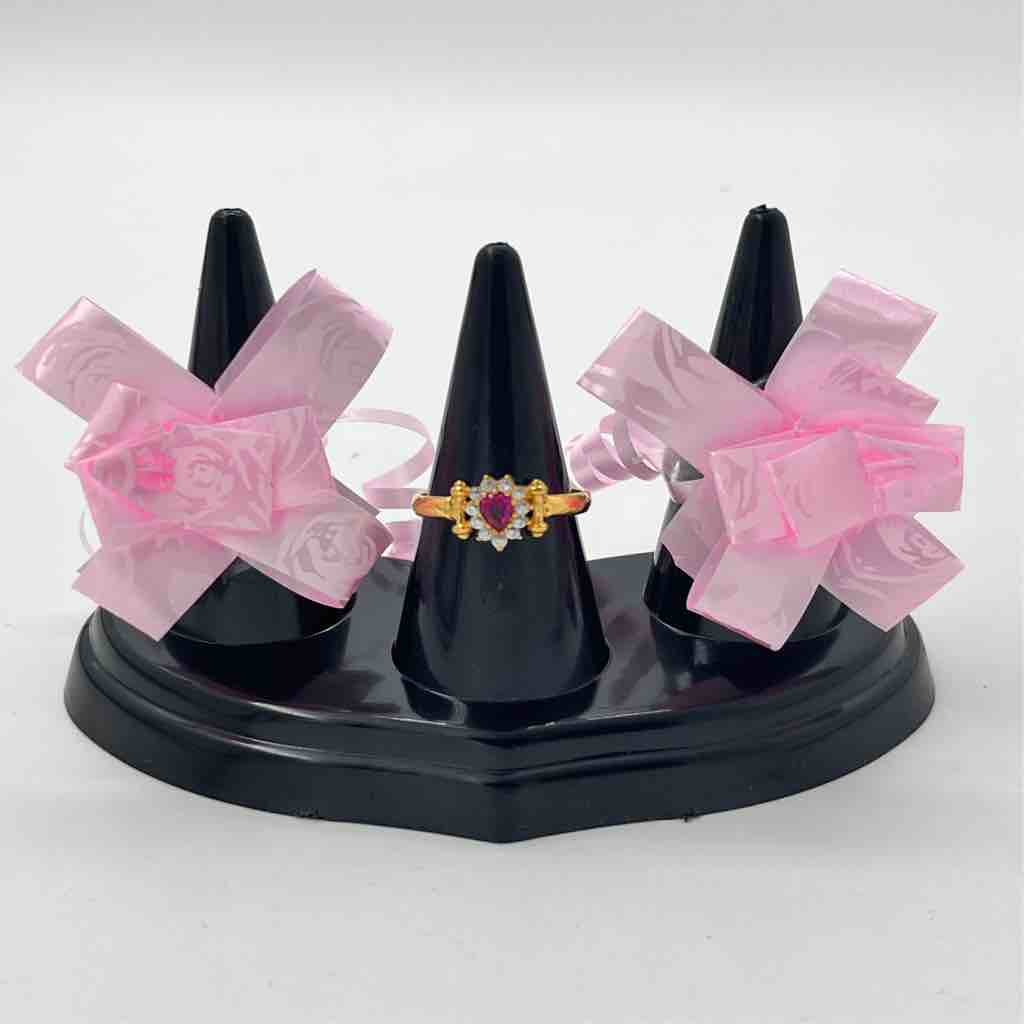 22k Gold Pink Diamond Ring